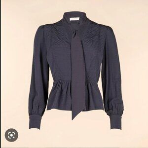 Kookai Navy Blue Blouse – Size EU 38 (US 6) – Brand New With Tags